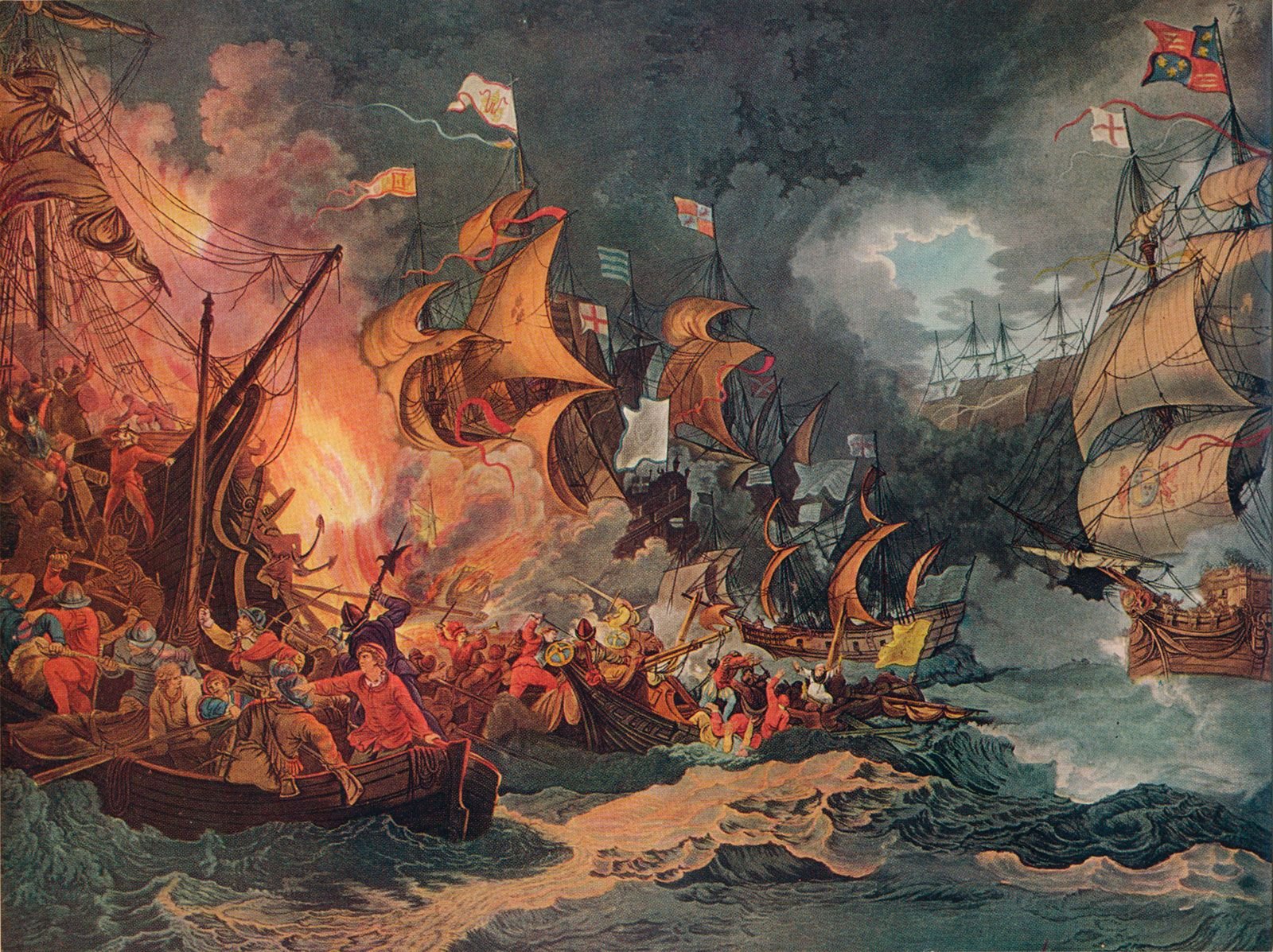 The Spanish Armada in 1588